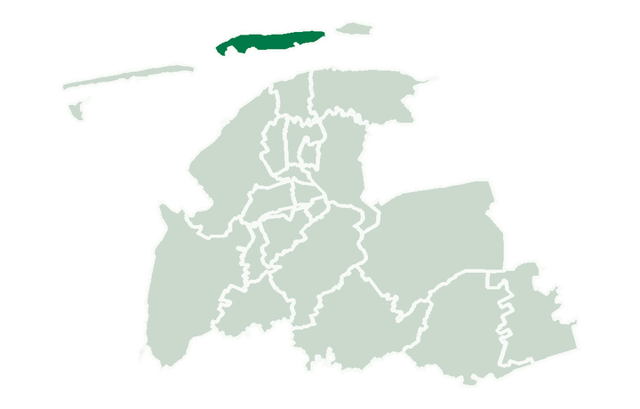 Landkreis Aurich mit hervorgehobenem Gebiet Norderney